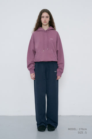 UNISEX GARMENT DYED HOODIE PURPLE