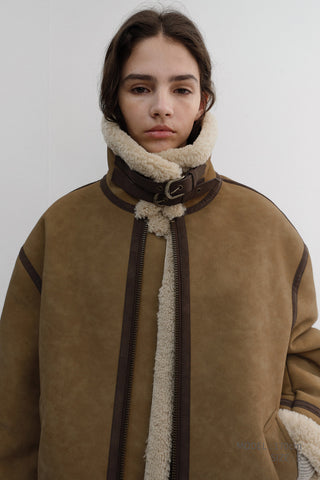 UNISEX B-3 SHEARLING JACKET CAMEL