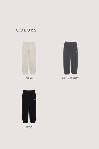 UNISEX BOUCLE JOGGER PANTS MELANGE GREY