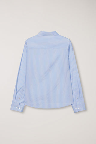 2-WAY ESSENTIAL STRIPED SHIRT SOFT BLUE STRIPE
