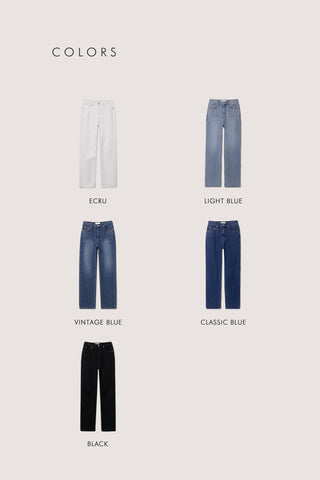 LOOSE JEANS ECRU