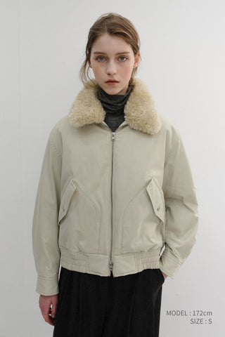 UNISEX FLIGHT PADDED JACKET BEIGE