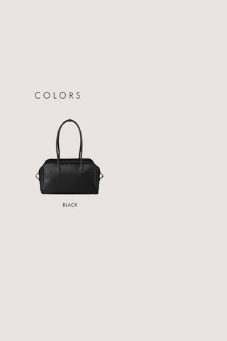 SOFT FRAME SHOULDER BAG BLACK