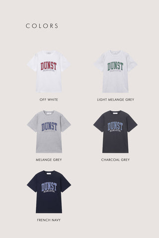 UNISEX VINTAGE ARCH LOGO T-SHIRT MELANGE GREY
