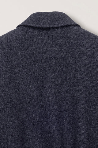UNISEX COLLARED WOOL BLOUSON CHARCOAL GREY