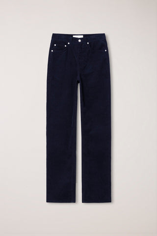 ESSENTIAL STRAIGHT CORDUROY JEANS NAVY
