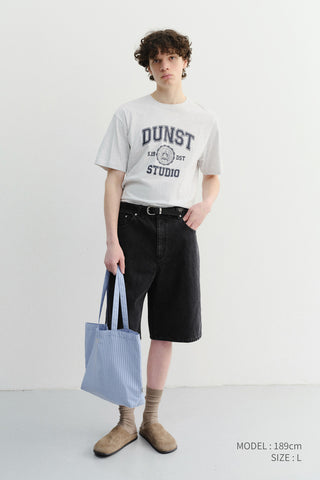 CLASSIC BAGGY DENIM SHORTS BLACK