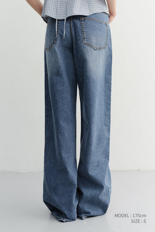 SUMMER RELAXED WIDE JEANS CLASSIC BLUE