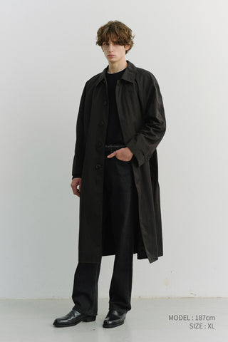 UNISEX REFINED MAC COAT BLACK