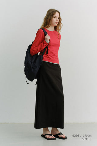 ESSENTIAL CREW-NECK T-SHIRT RED