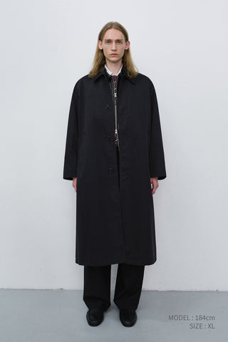 UNISEX REFINED MAC COAT BLACK