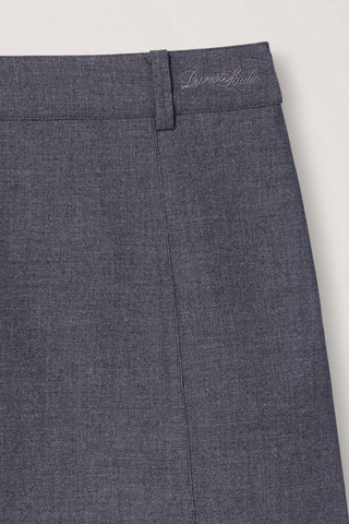 MINI SKIRT CHARCOAL GREY
