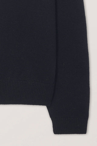 UNISEX CASHMERE V-NECK SWEATER BLACK