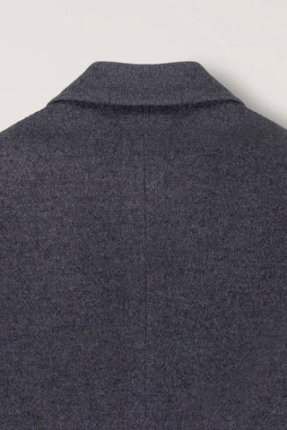 UNISEX LAYERED CASHMERE BLAZER CHARCOAL GREY