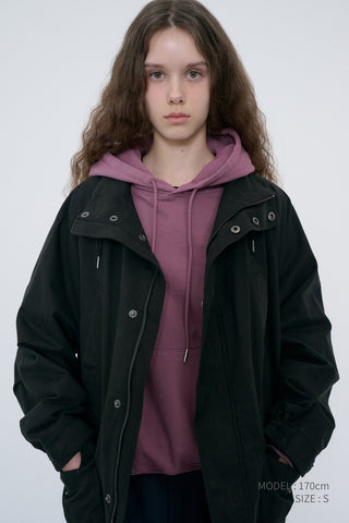 UNISEX GARMENT DYED HOODIE PURPLE