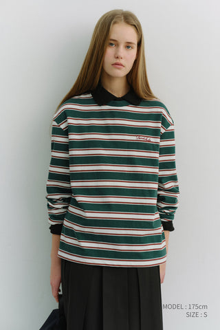 UNISEX STRIPED T-SHIRT GREEN STRIPE
