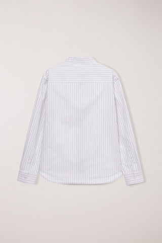 ESSENTIAL SLIM STRIPED SHIRT GREY STRIPE