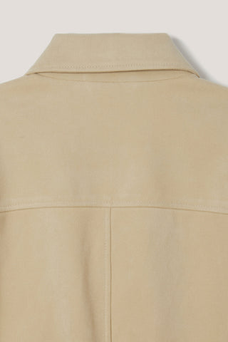 UNISEX ALTER-SUEDE HALF JACKET CREAM BEIGE