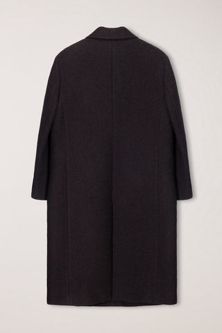 UNISEX BOXY TAILORED COAT DEEP BROWN