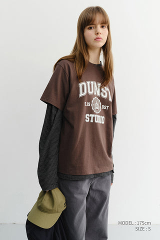 UNISEX CLASSIC LOGO T-SHIRT BROWN