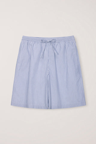 UNISEX PAJAMA BERMUDA SHORTS BLUE STRIPE