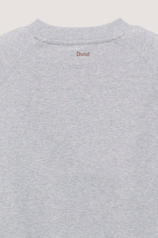 UNISEX DUNST LOGO CREASE SWEATSHIRT MELANGE GREY
