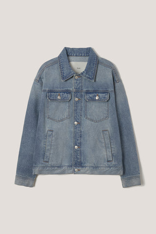UNISEX DENIM TRUCKER JACKET LIGHT BLUE