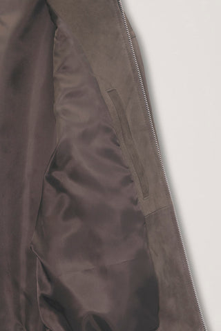 UNISEX REFINED SUEDE BLOUSON TAUPE SUEDE