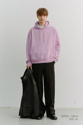 UNISEX GARMENT DYED HOODIE LAVENDER PINK