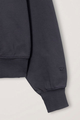 UNISEX GARMENT DYED SWEATSHIRT WASHED BLACK
