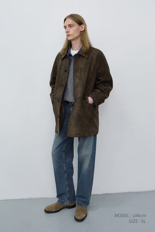 UNISEX LILY ALTER-SUEDE HALF JACKET ETOUPE KHAKI