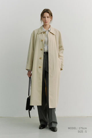 UNISEX OVERSIZED STRIPED SHIRT BEIGE STRIPE
