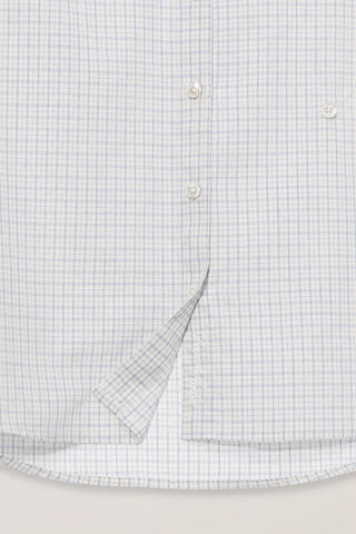 2-WAY ESSENTIAL CHECKED SHIRT SOFT BLUE CHECK