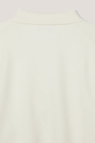 UNISEX CASHMERE COLLARED SWEATER IVORY