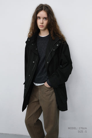 UNISEX MODERN FIELD JACKET BLACK