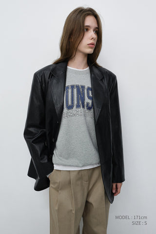 UNISEX ARCH LOGO SWEATSHIRT MELANGE GREY