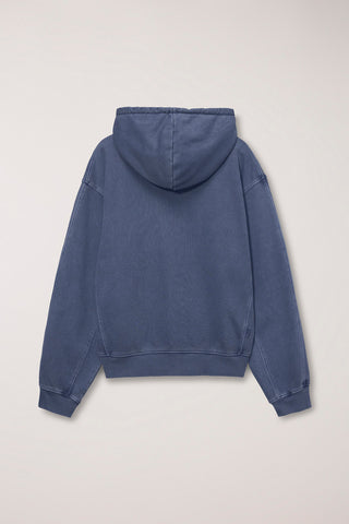 UNISEX GARMENT DYED ZIP-UP HOODIE NAVY