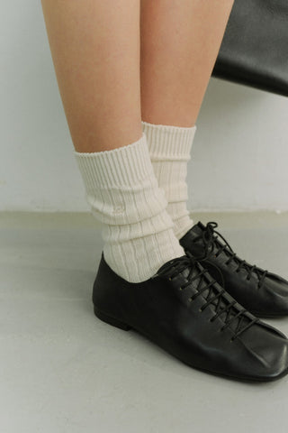 CLASSIC LOGO SOCKS IVORY
