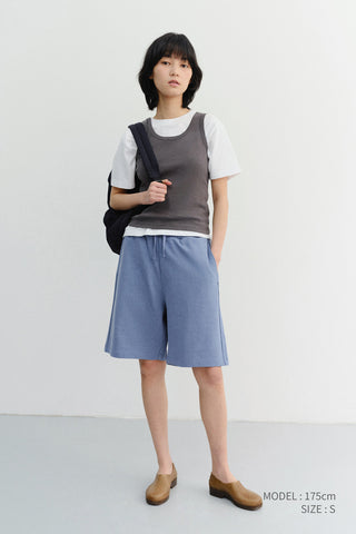 UNISEX PIGMENT RELAXED BEACH SHORTS BLUE