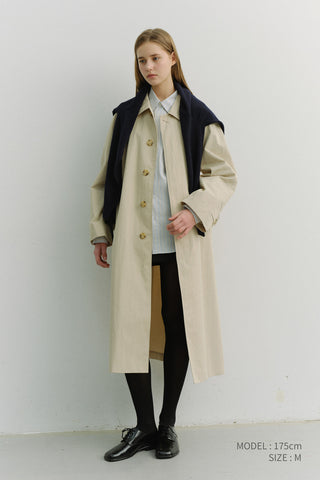 UNISEX REFINED MAC COAT BEIGE