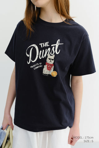 UNISEX DRAWING PUPPY T-SHIRT FRENCH NAVY