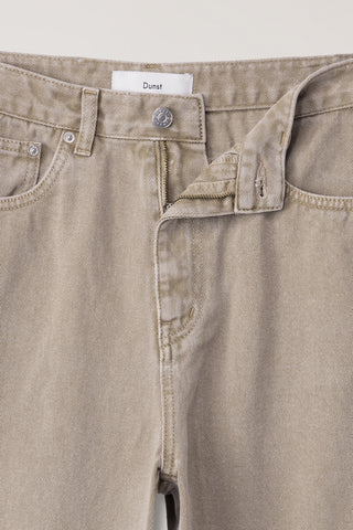 RELAXED WIDE JEANS DYED SAND BEIGE