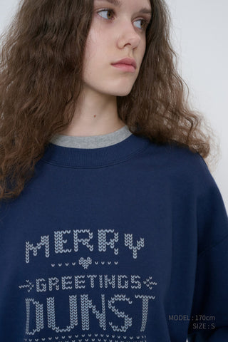 UNISEX PIXEL SWEATSHIRT NAVY