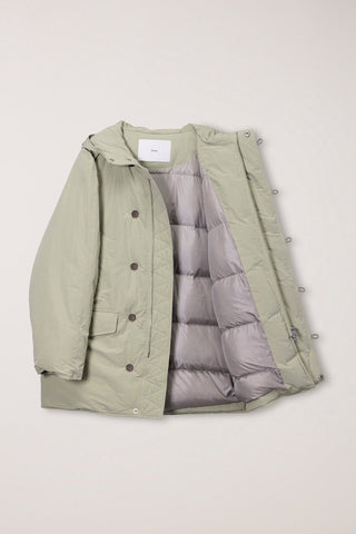 UNISEX GOOSE DOWN PARKA JACKET SOFT KHAKI