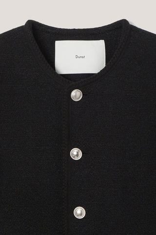 UNISEX CLASSIC BOUCLE TWEED JACKET BLACK