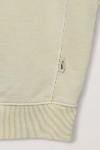 UNISEX GARMENT DYED ZIP-UP HOODIE VANILLA BUTTER