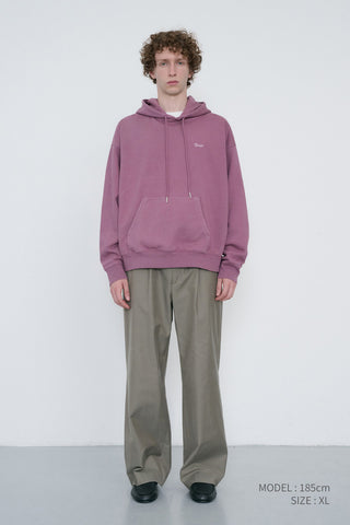 UNISEX GARMENT DYED HOODIE PURPLE