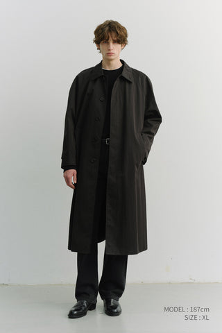 UNISEX REFINED MAC COAT BLACK