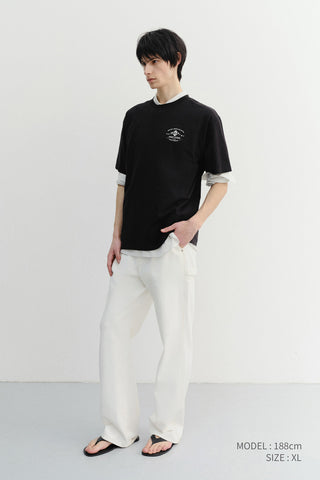 UNISEX CUPID ARCH BACK LOGO T-SHIRT BLACK