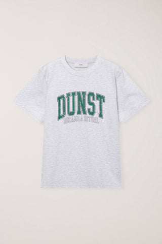 UNISEX VINTAGE ARCH LOGO T-SHIRT LIGHT MELANGE GREY